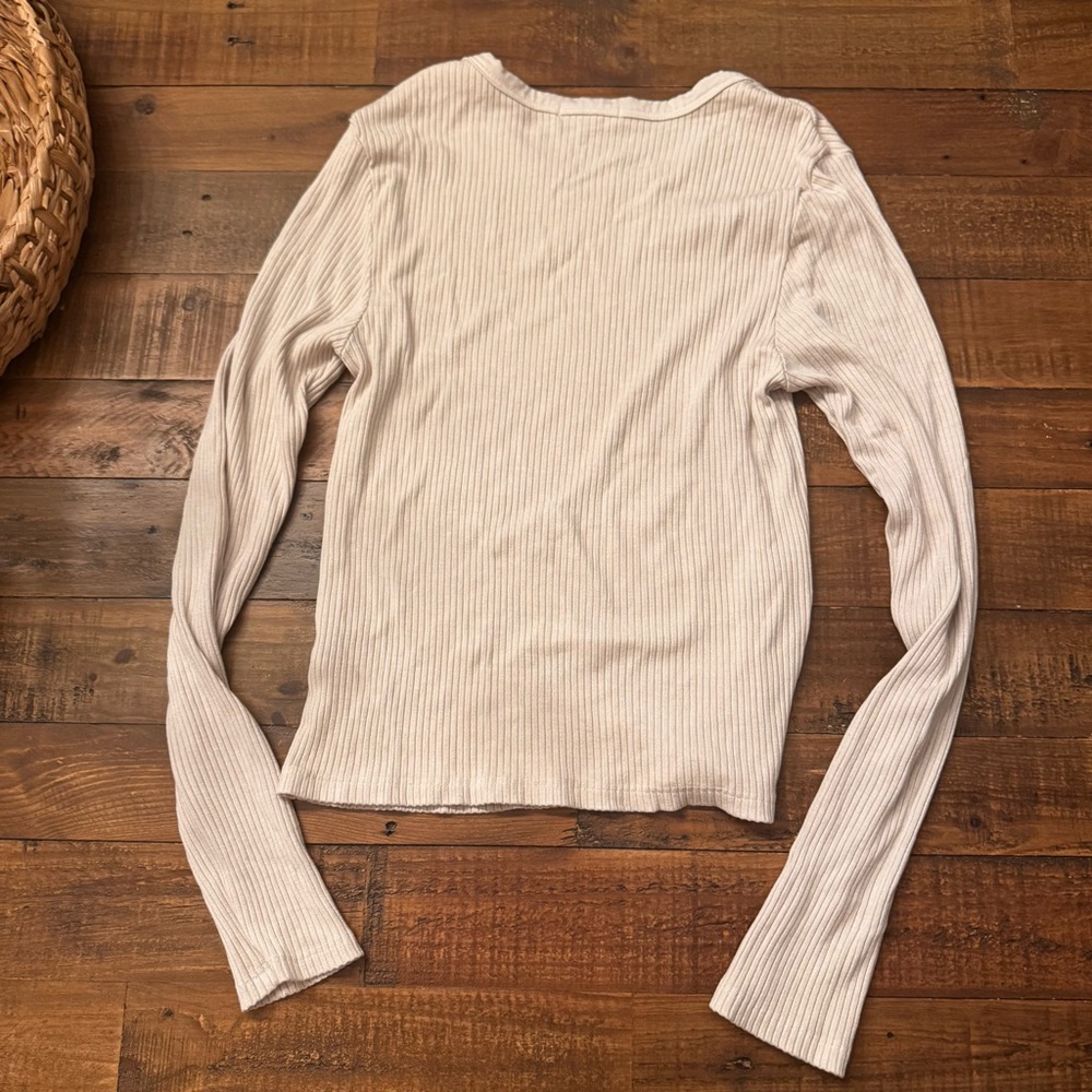 SUNDRY Ribbed Tee - Picture 4 of 4